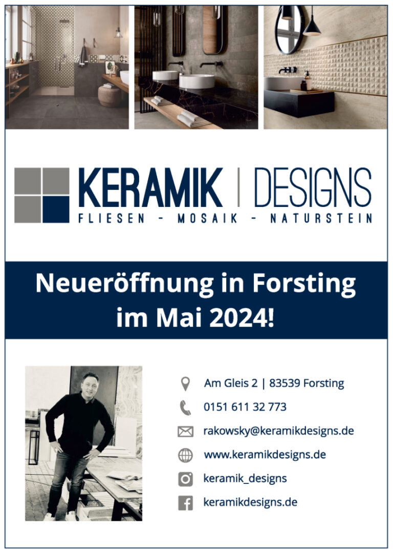 KeramikDesigns - Neueröffnung in Forsting